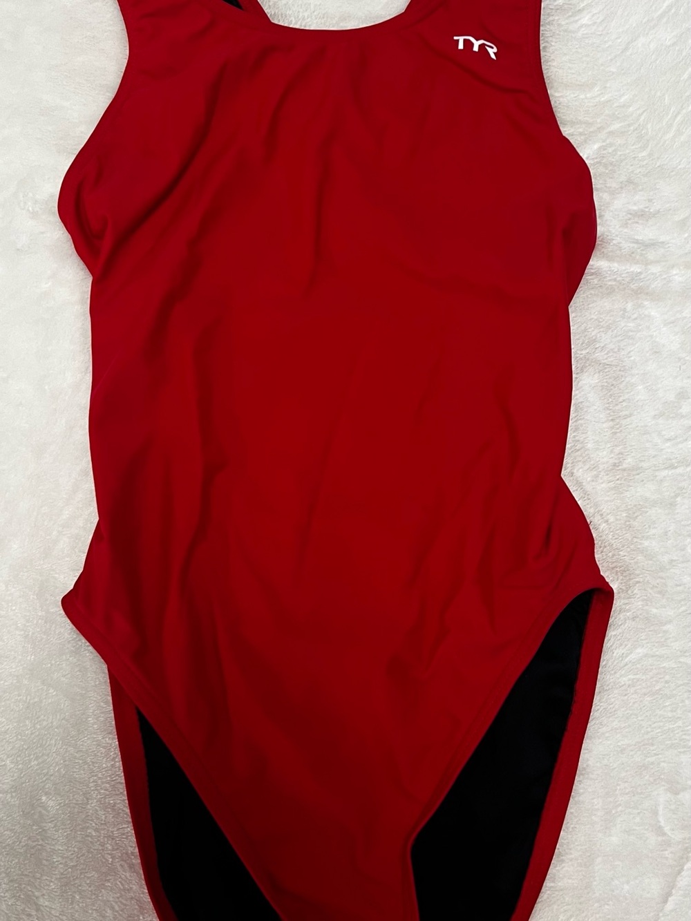 TYR Solid Red Athletic One-Piece Swimsuit